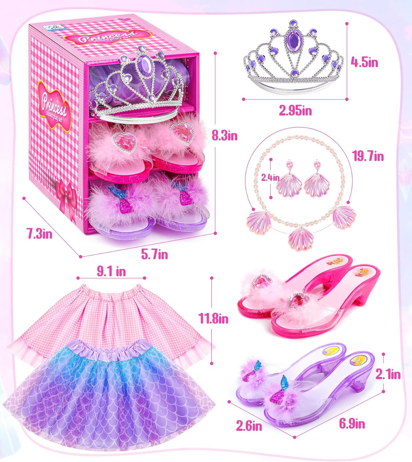Princess Dress Up Shoes Set