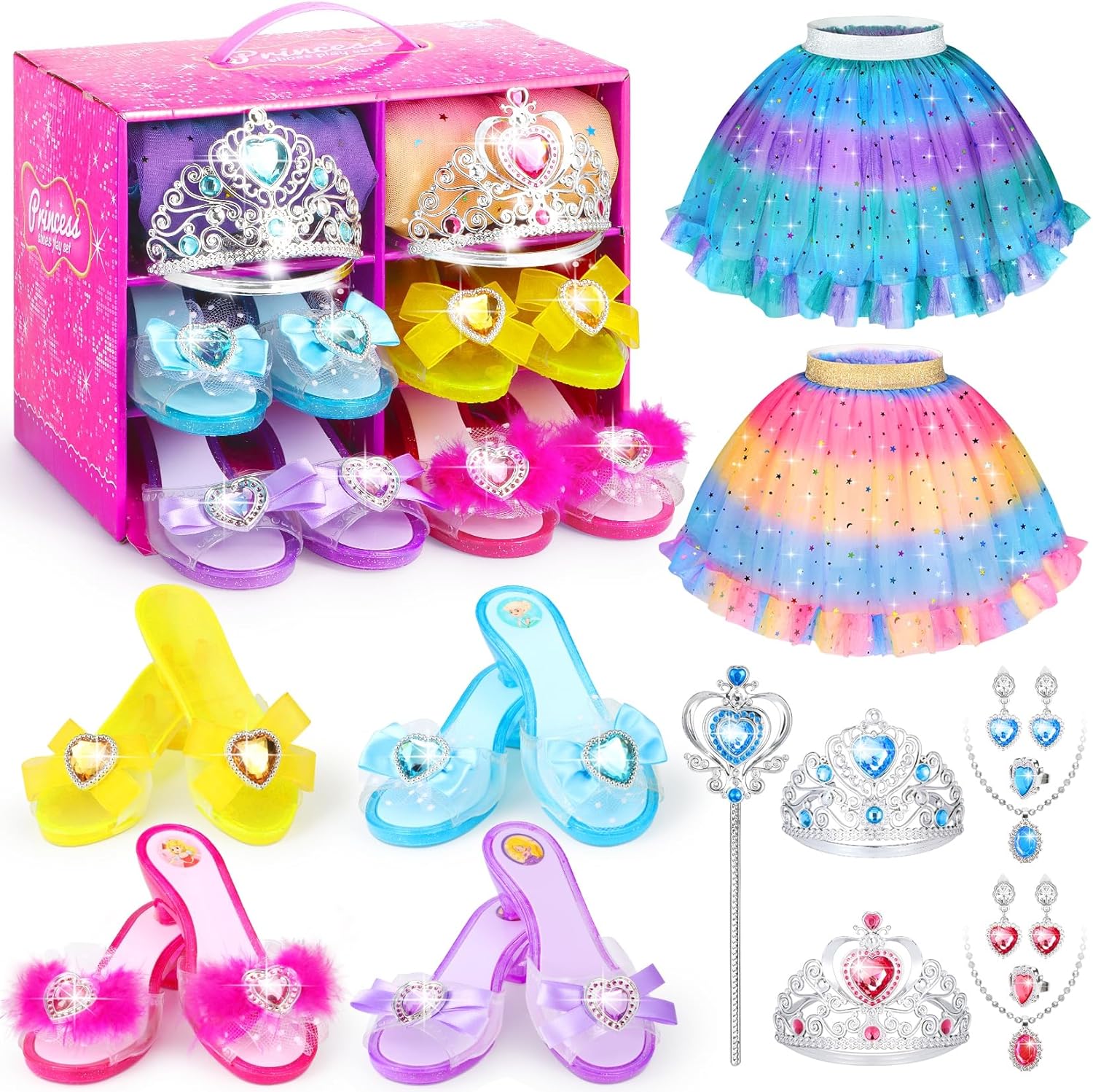 Princess Dress Up Shoe Set, Role Play Costume Toys