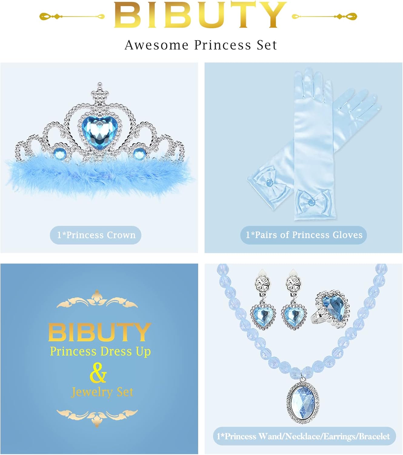 7pcs Princess Dress Up Accessories