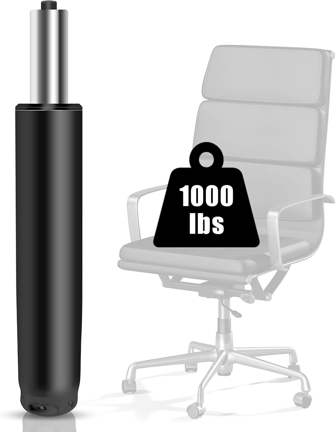 Omyoffice Office Chair Replacement Cylinder, Heavy Duty Top End 4 Stage Hydraulic Pneumatic Piston, Universal Size Fits Most Chairs