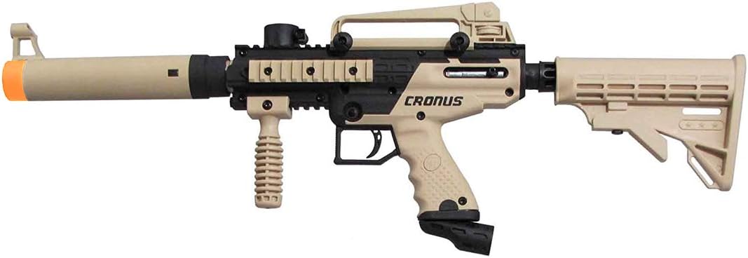 Tippmann Cronus Tactical Semi-Automatic Paintball Gun, Black and Tan