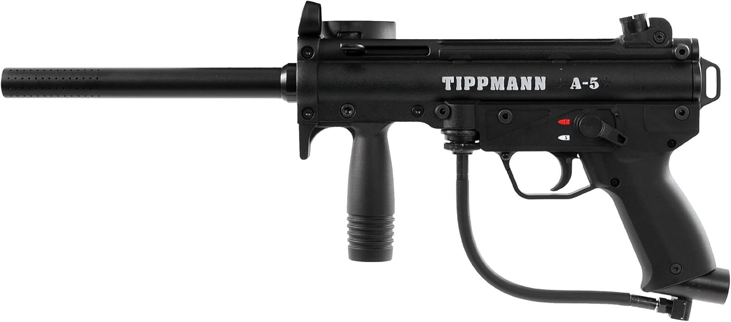 Tippmann A-5 Basic Paintball Gun with Cyclone Feed and Response Trigger System