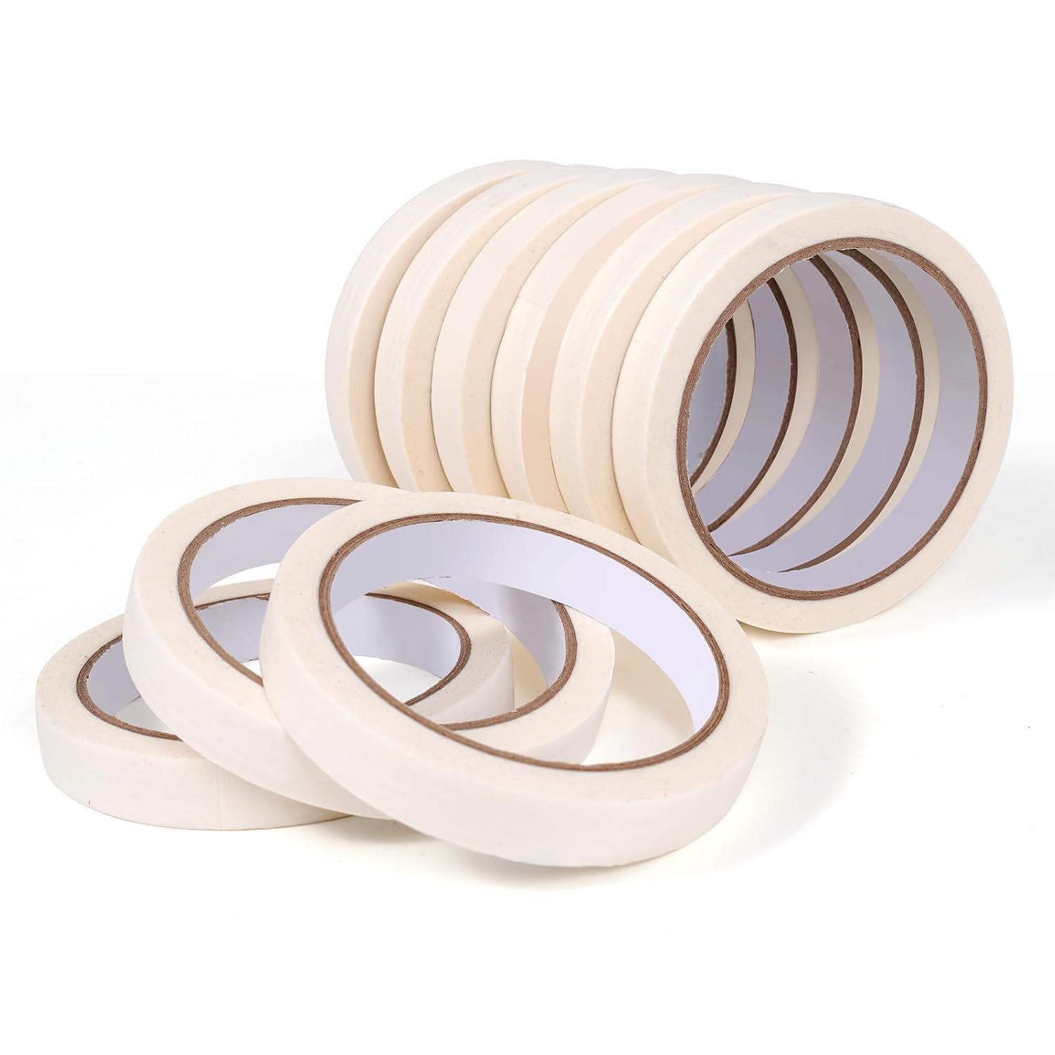 9 Rolls 0.6 inch Narrow White Painter's Tape
