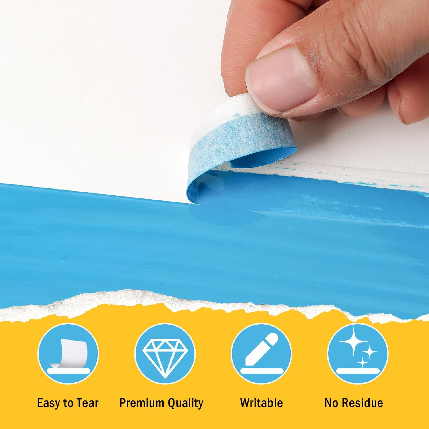 9 Rolls 0.6 inch Narrow White Painter's Tape