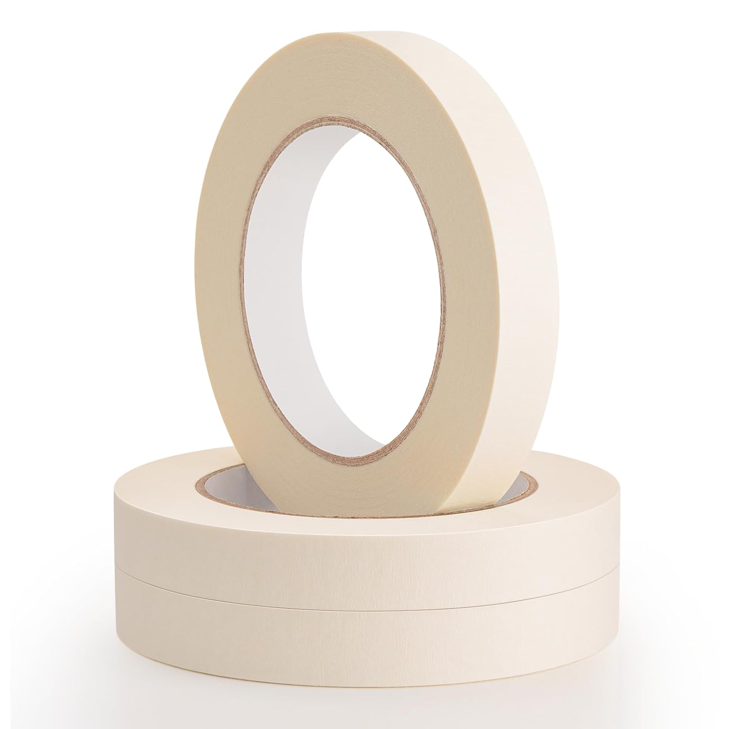 3 Pack White Masking Tape, 1.8 cm x 60 yards