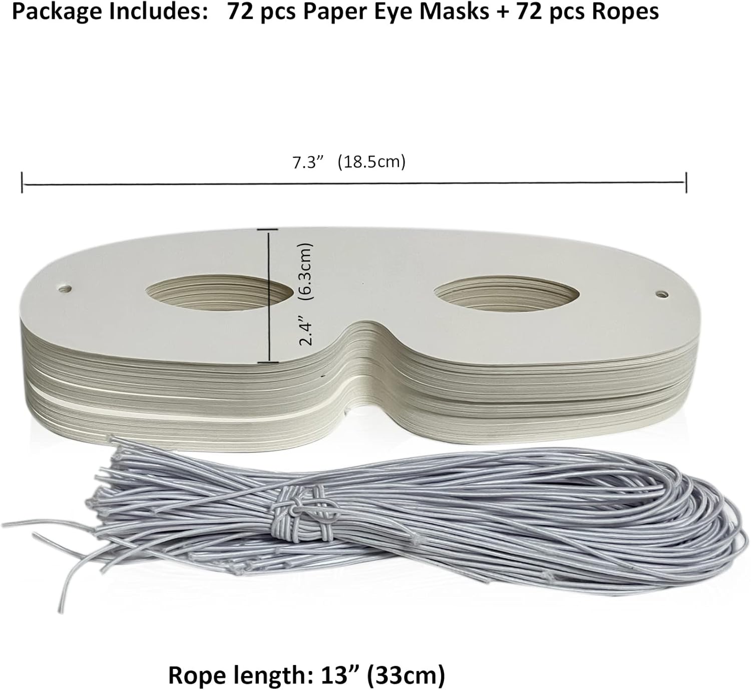 72 Pack Paper Eye Masks