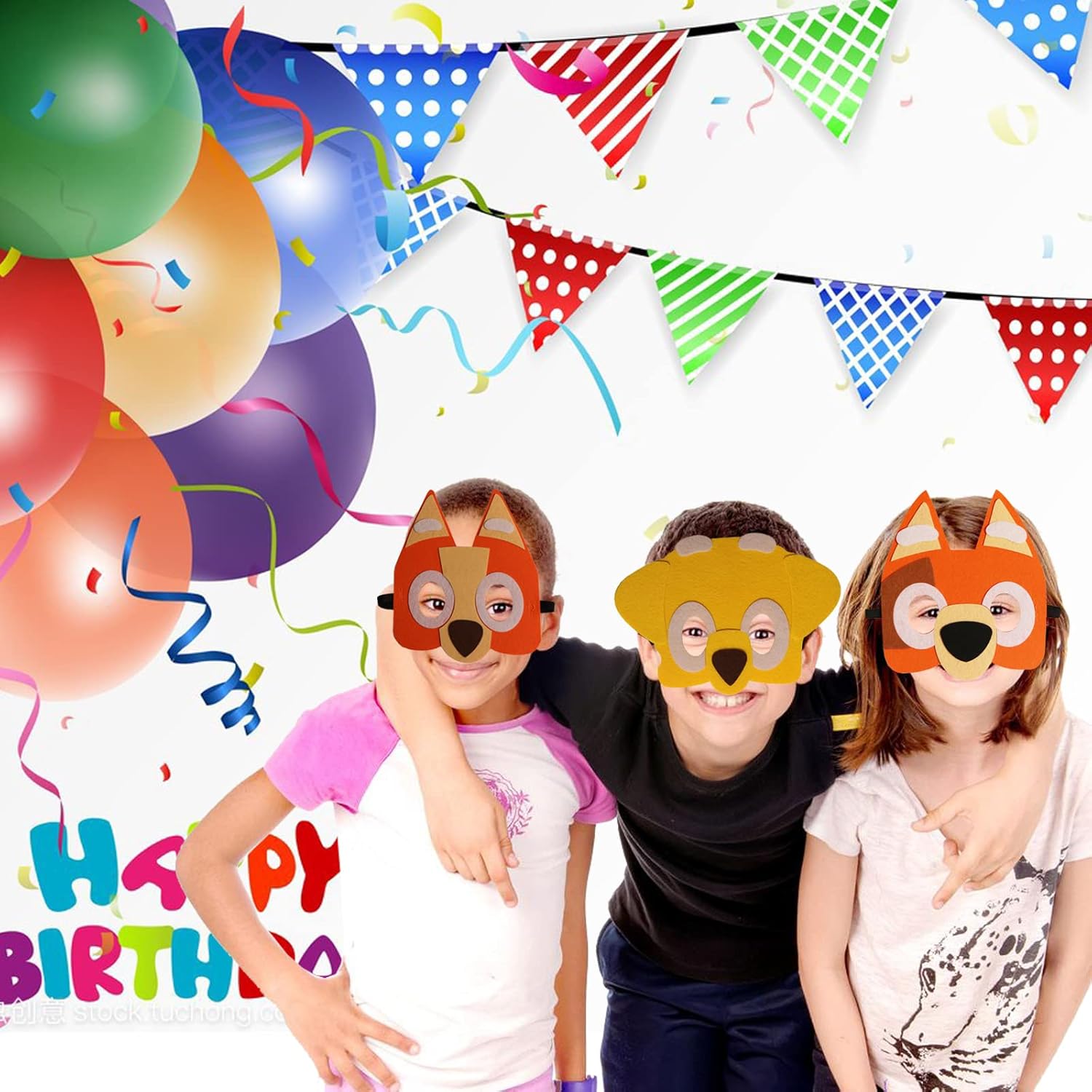 3640132Fimage_6.jpg 12 Pack Puppy Felt Masks