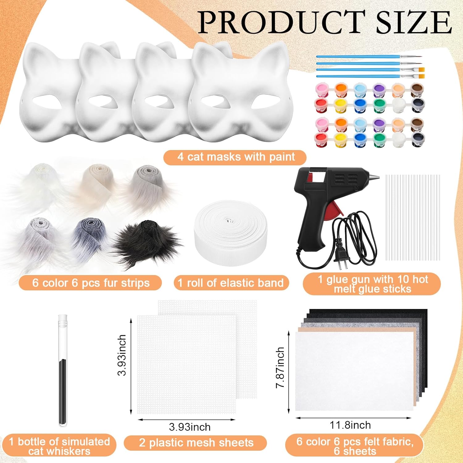 33 Pieces DIY Mask Set