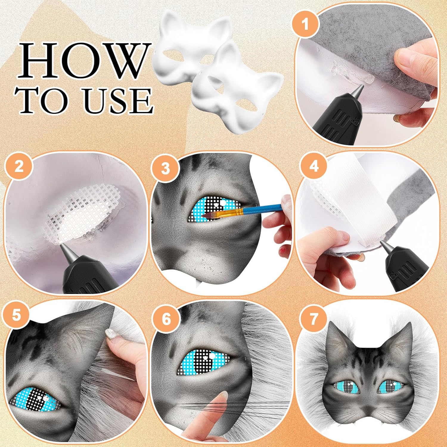 33 Pieces DIY Mask Set