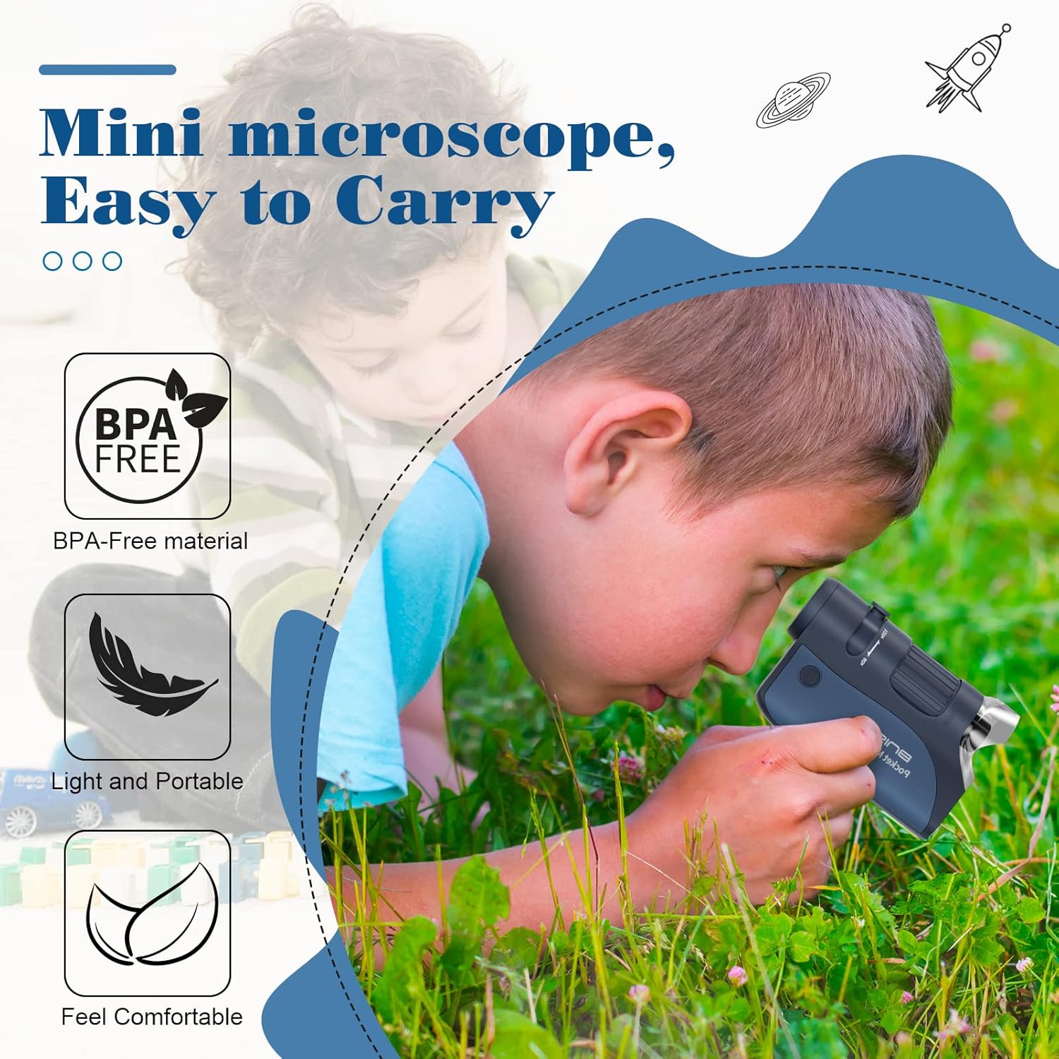 Pocket Microscope 60X-120X