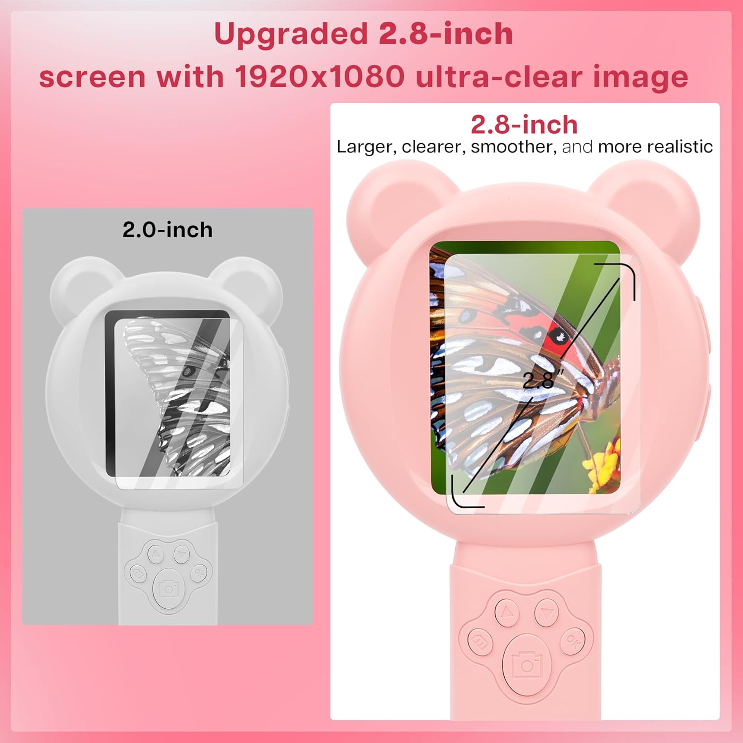 Bear Children's Microscope, 1000x Portable Microscope