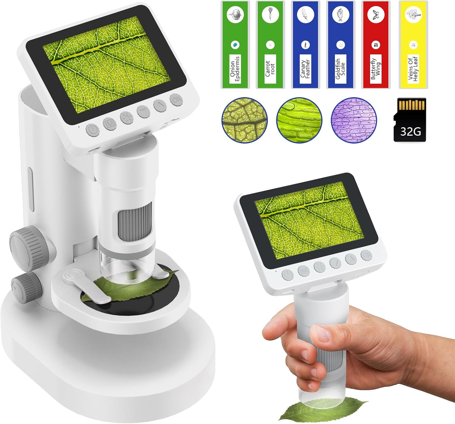 Easter Gift Up to 1000X Zoom Kids Microscope
