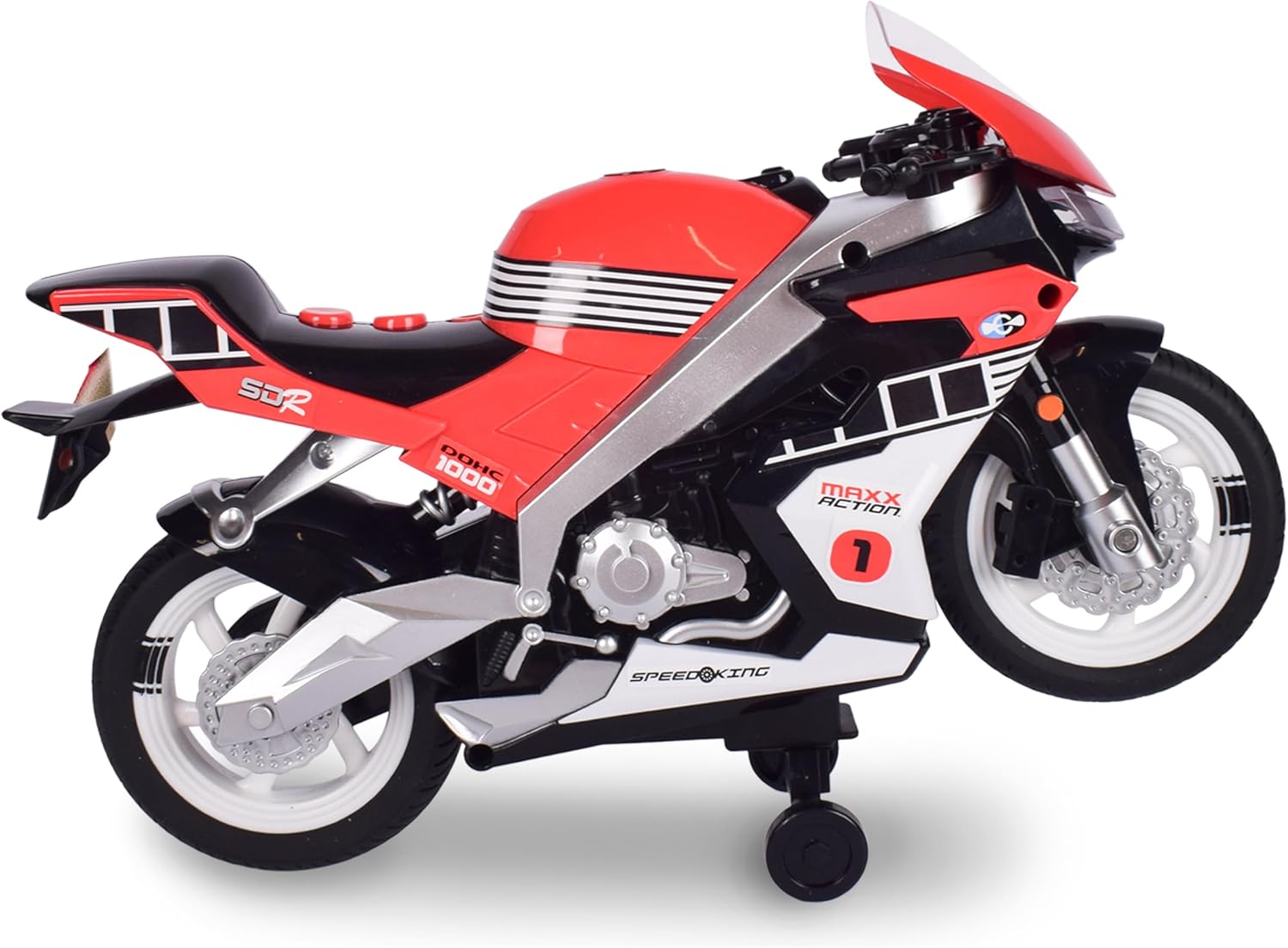 Red Motorized Toy Motorcycle