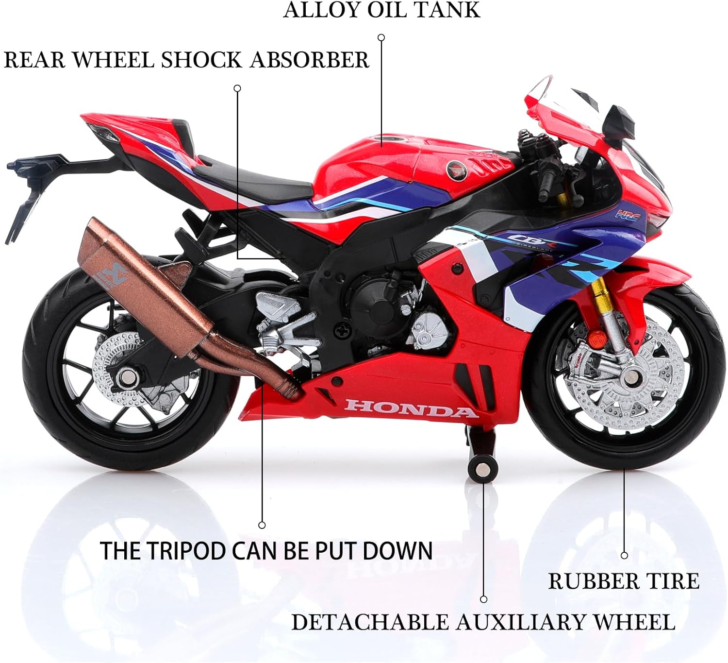 1/12 Scale Honda CBR 1000RR Die-Casting Motorcycle Model