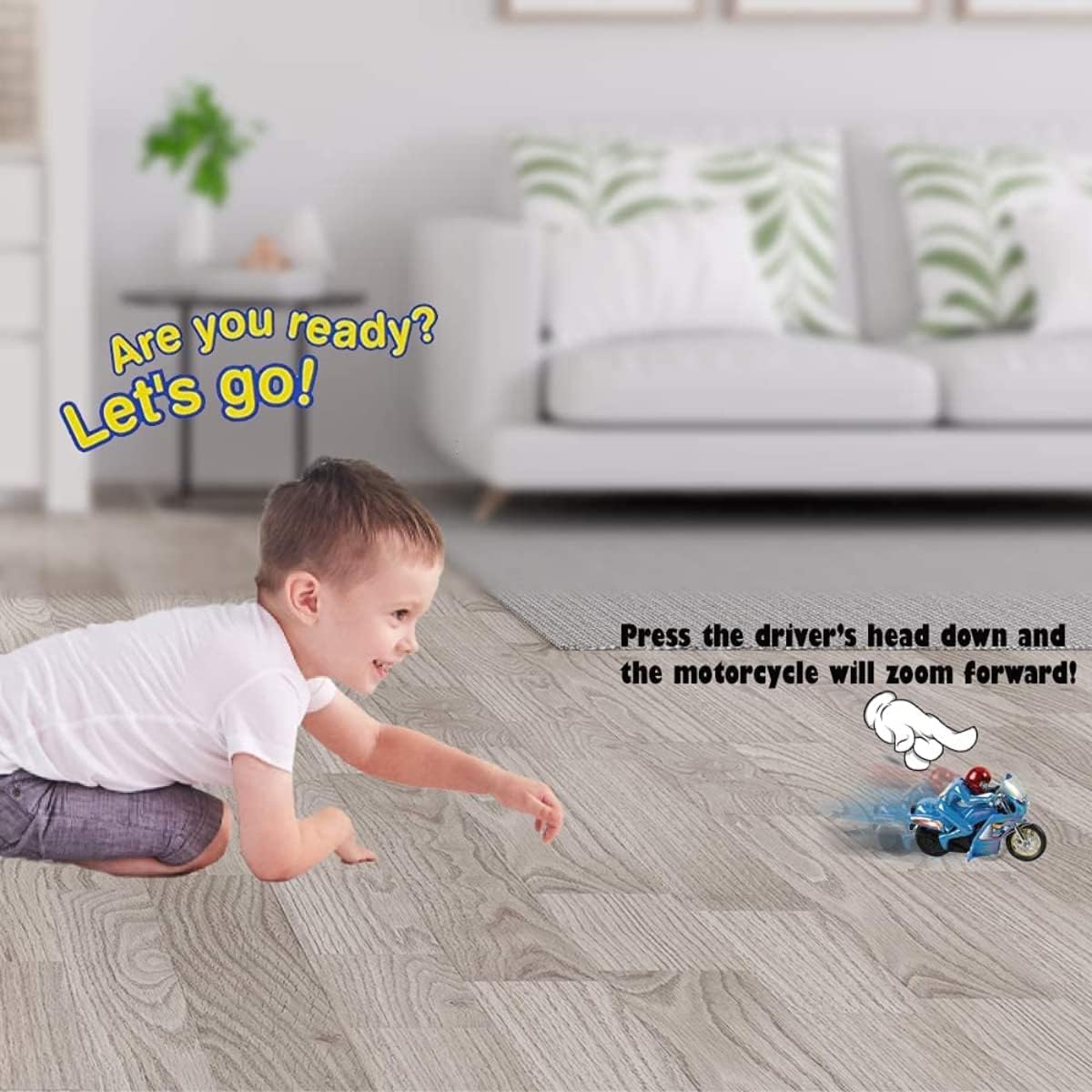 12 Pack Kids Motorcycle with Driver Toy