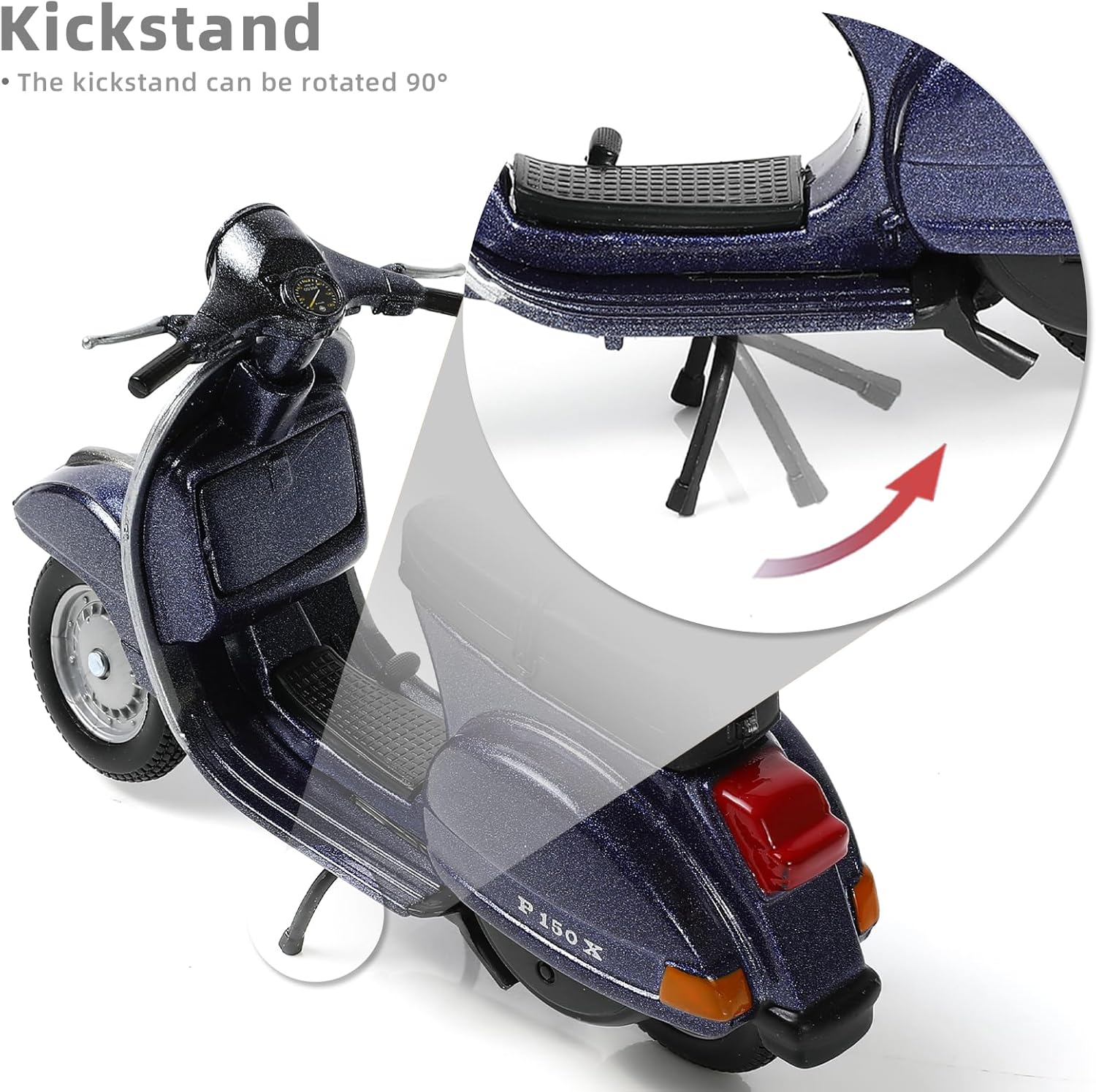 1:18 Scale Vespa P150X Scooter Model