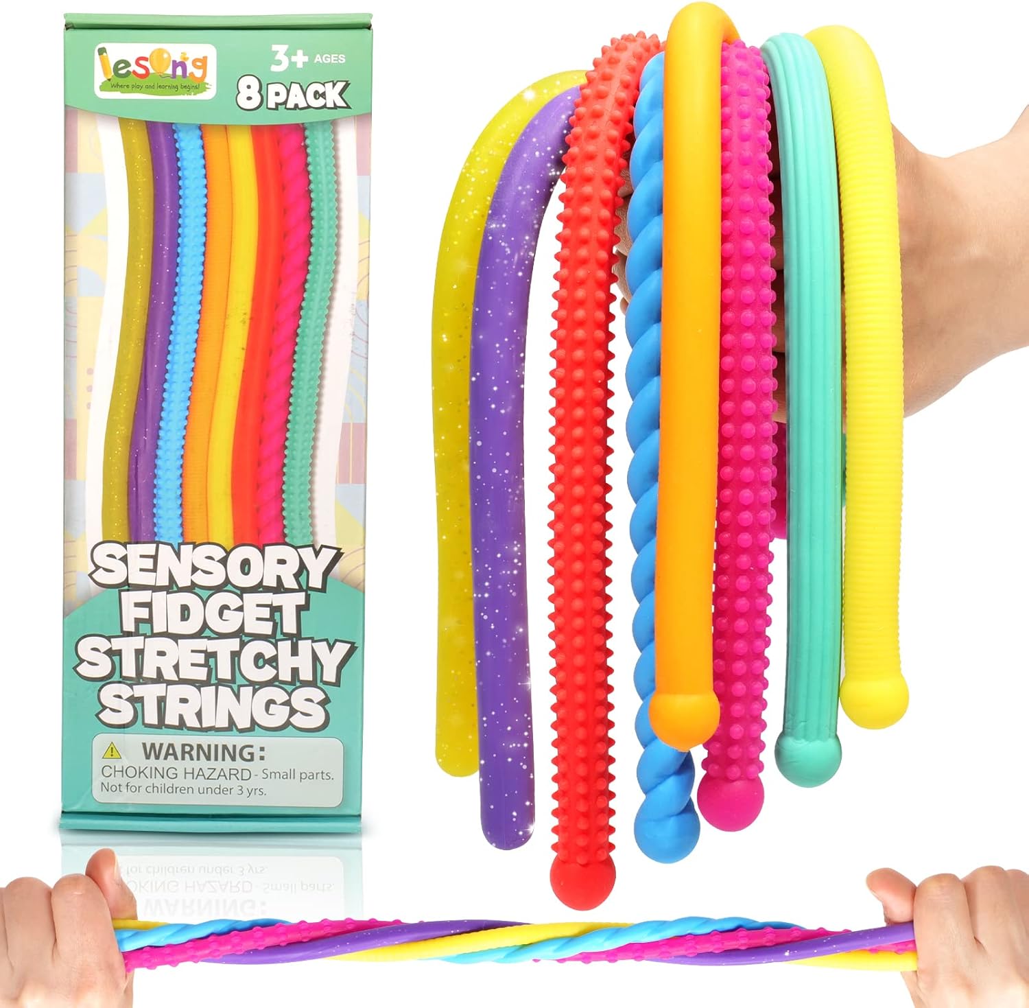 Kid's Sensory Autism Toys, Textured Elastic Toys