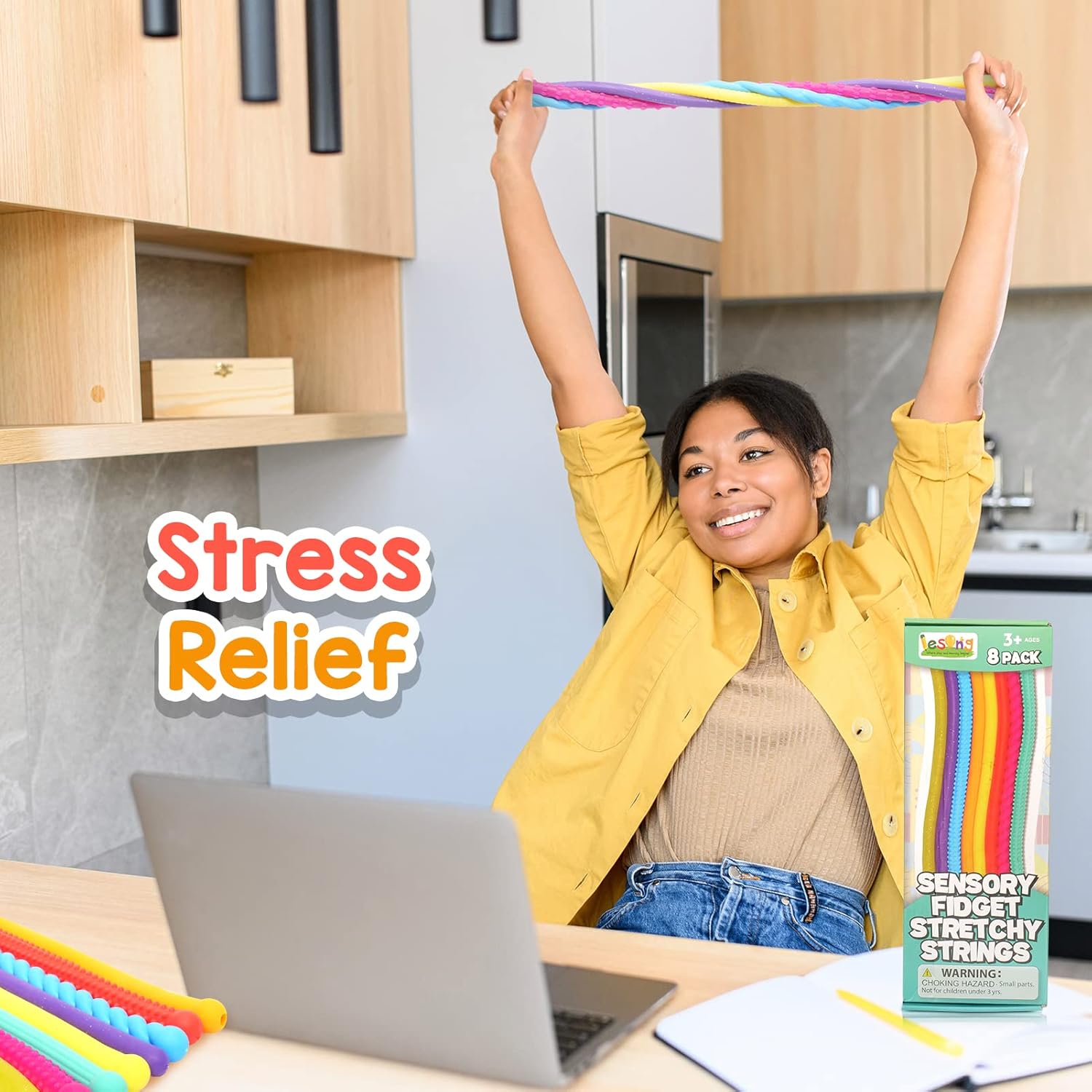 Kid's Sensory Autism Toys, Textured Elastic Toys