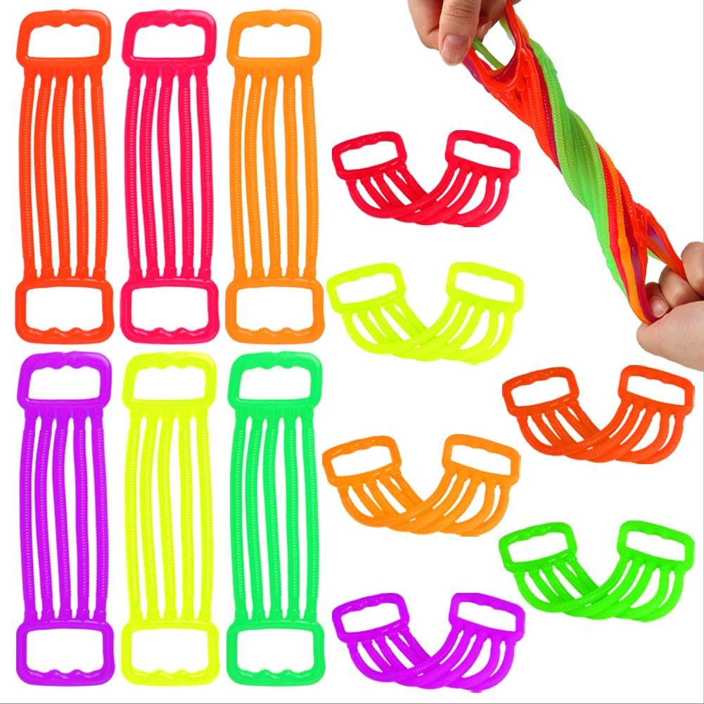12 Pack Stretchy Rope Stress Relief Toys