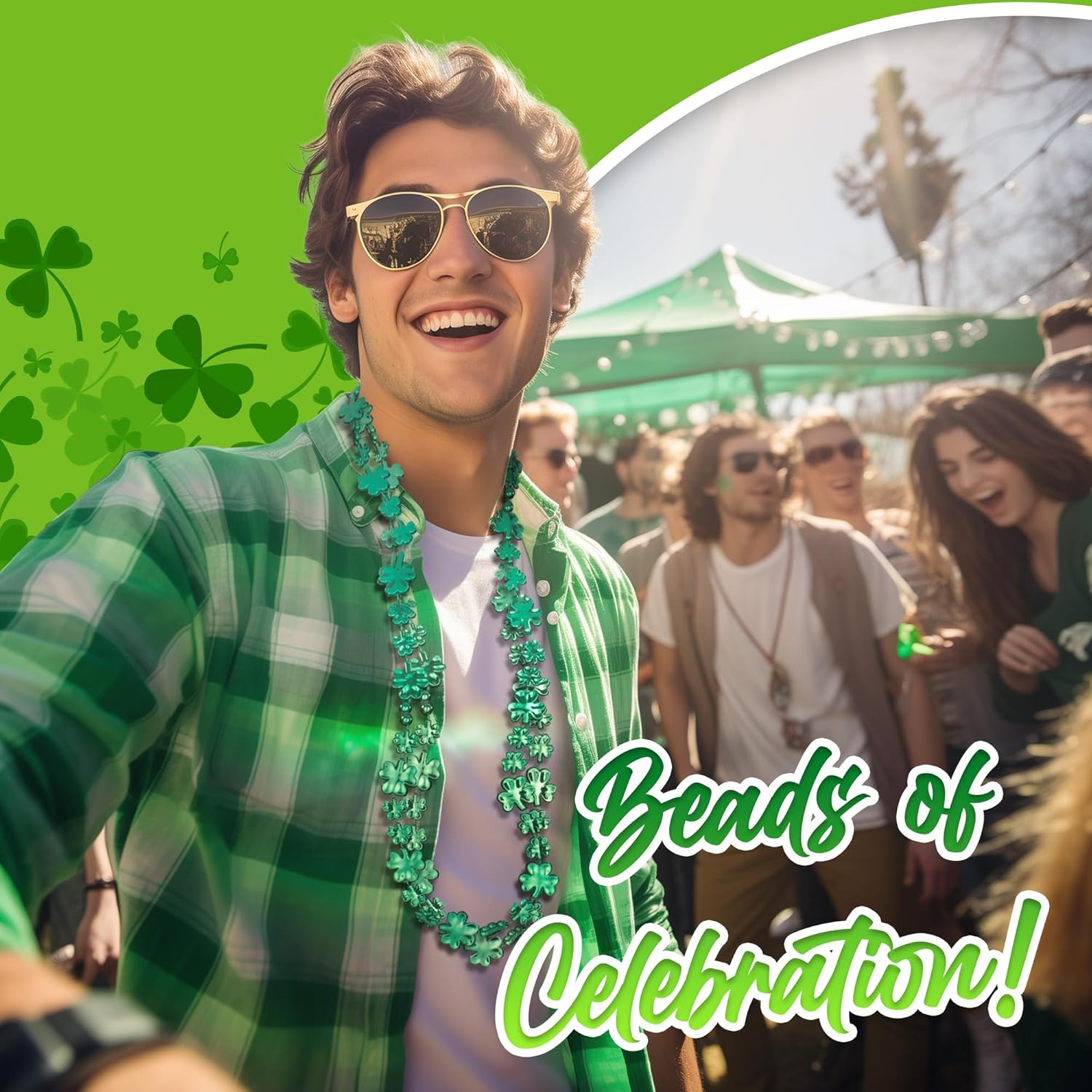 Shamrock Bead Necklaces