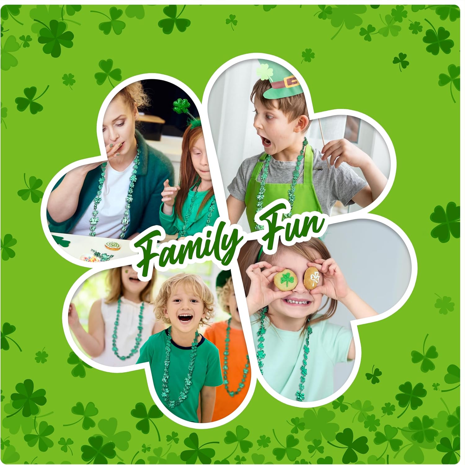 Shamrock Bead Necklaces
