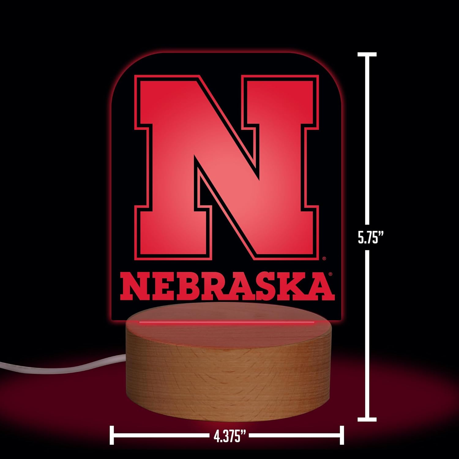 NCAA Nebraska Cornhuskers LED Desk Light