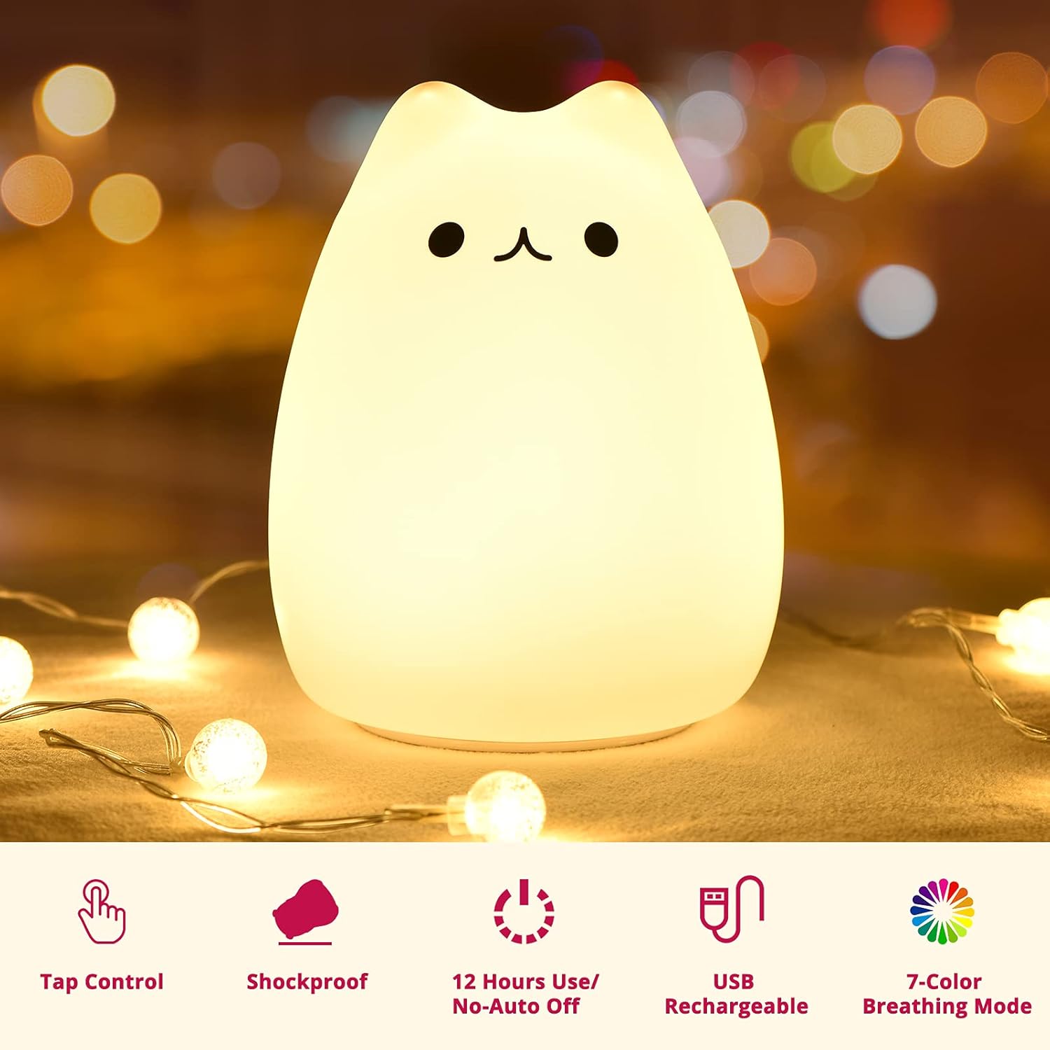 Cute Kitten Night Light