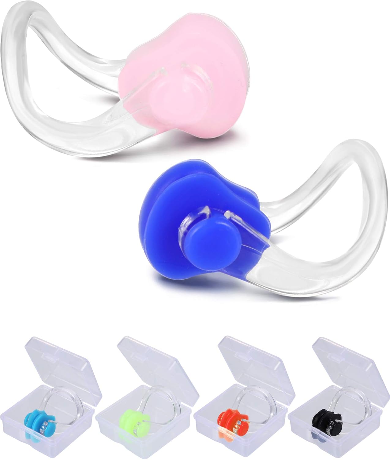6 Pieces Waterproof Nose Clips, Soft Silicone for Kids & Adults