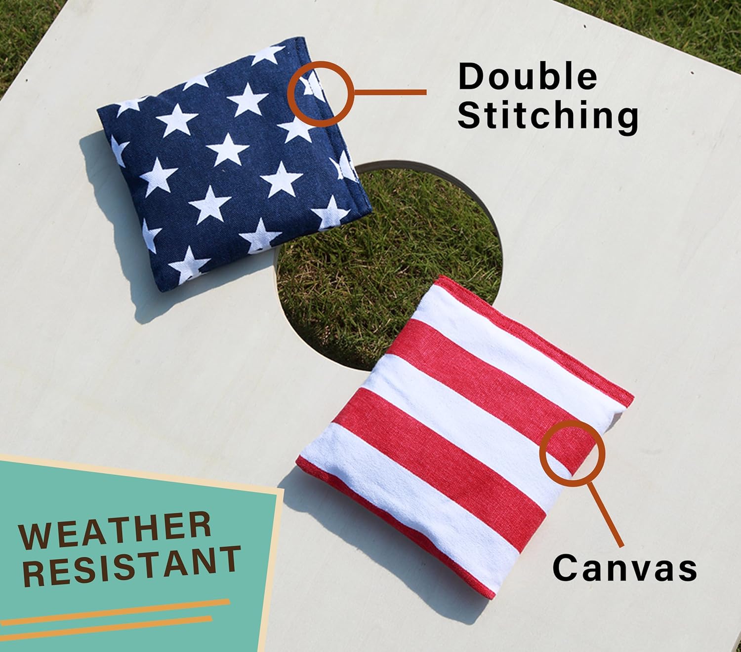 8 Piece Sandbag Set, Regulation Weight - 10cm