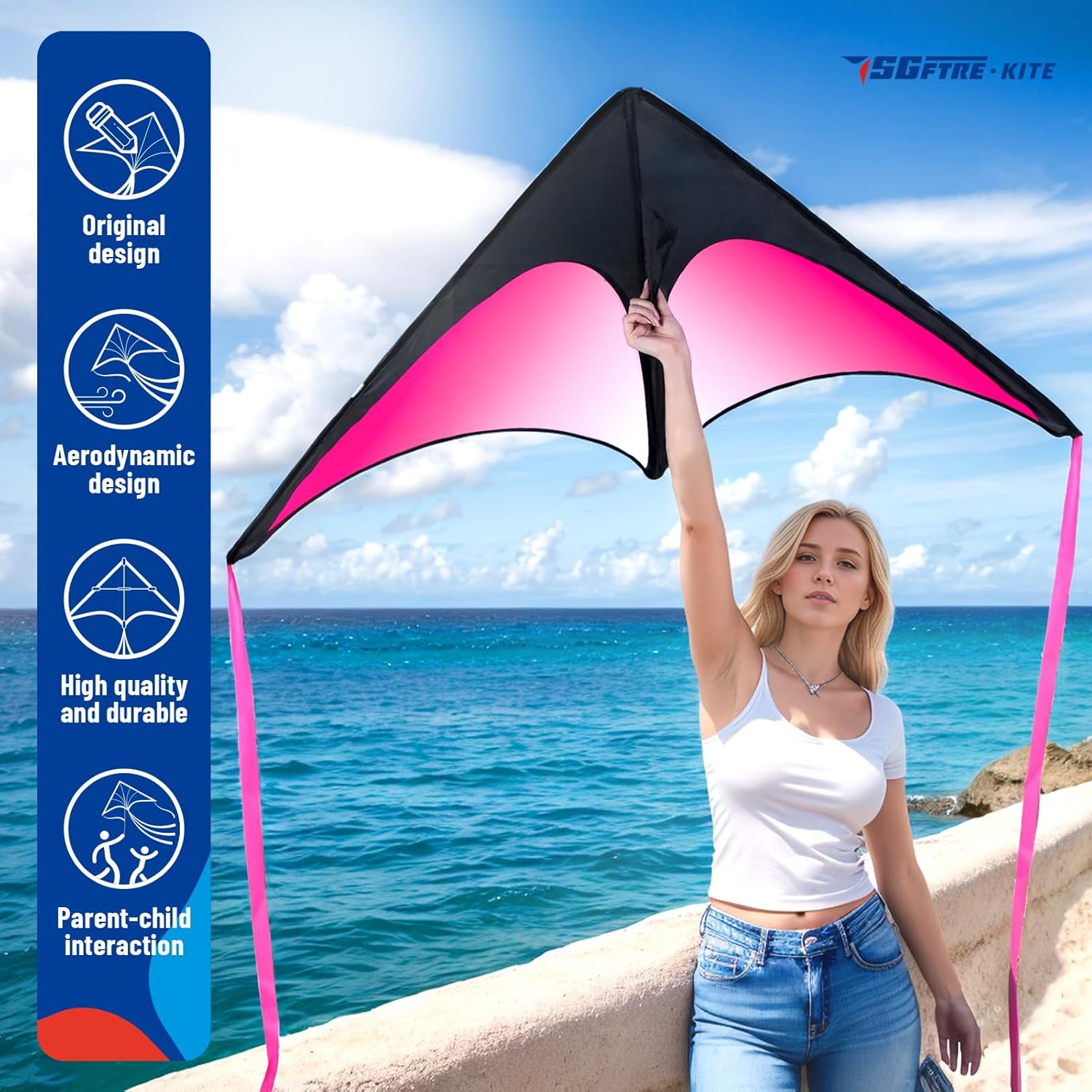 3 Piece Kite Set for Kids and Adults