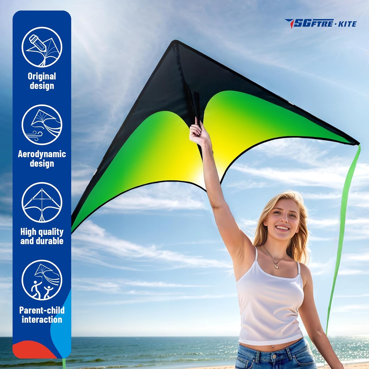 3 Piece Kite Set for Kids and Adults