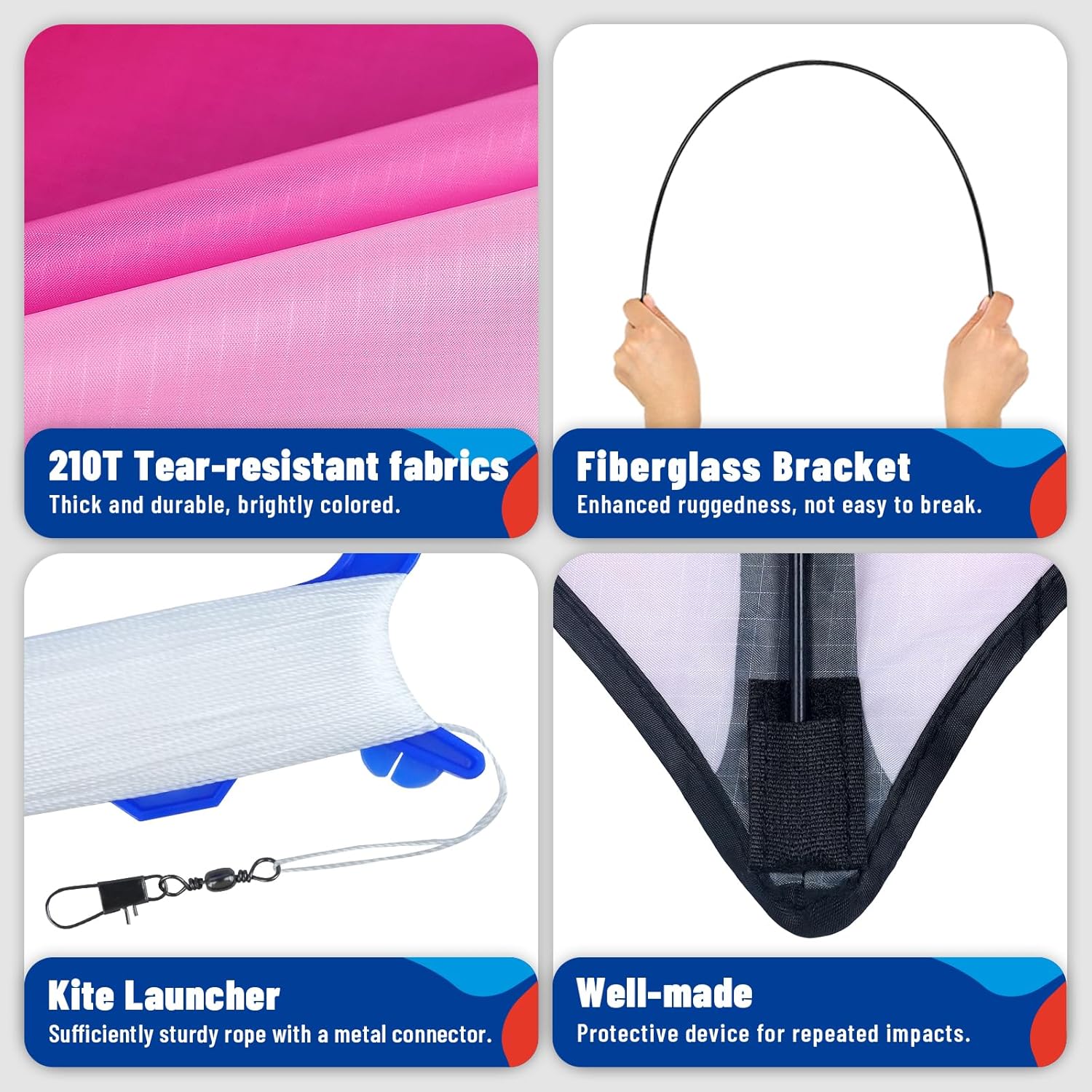 3 Piece Kite Set for Kids and Adults