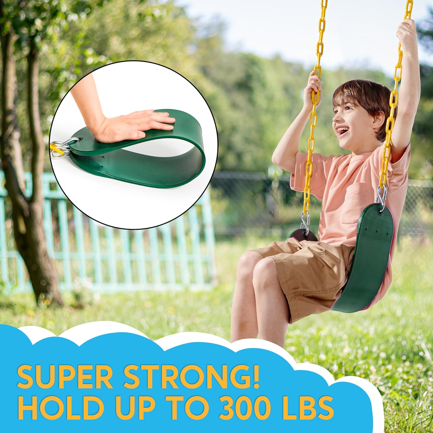 Heavy Duty Swing Seat Green