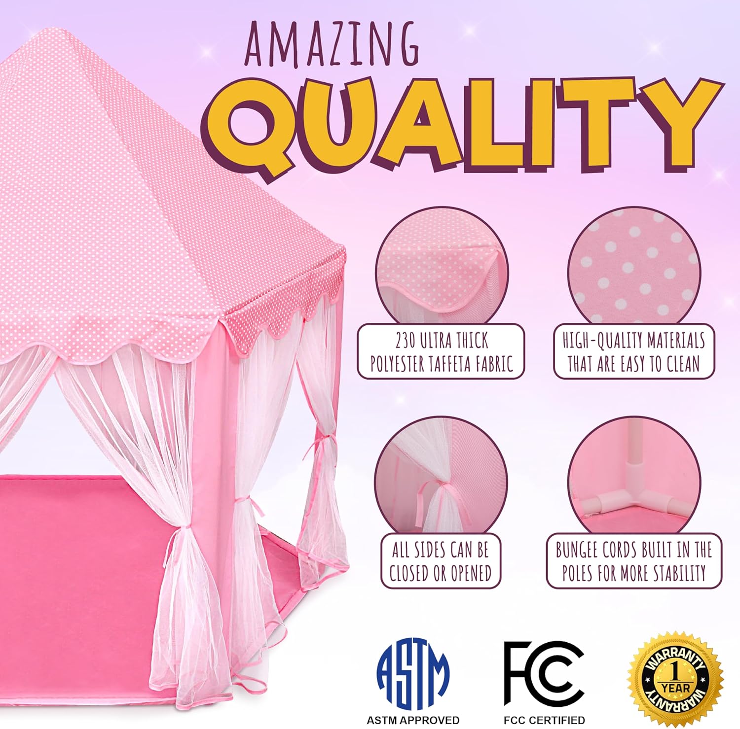 Princess Castle Playhouse Tent