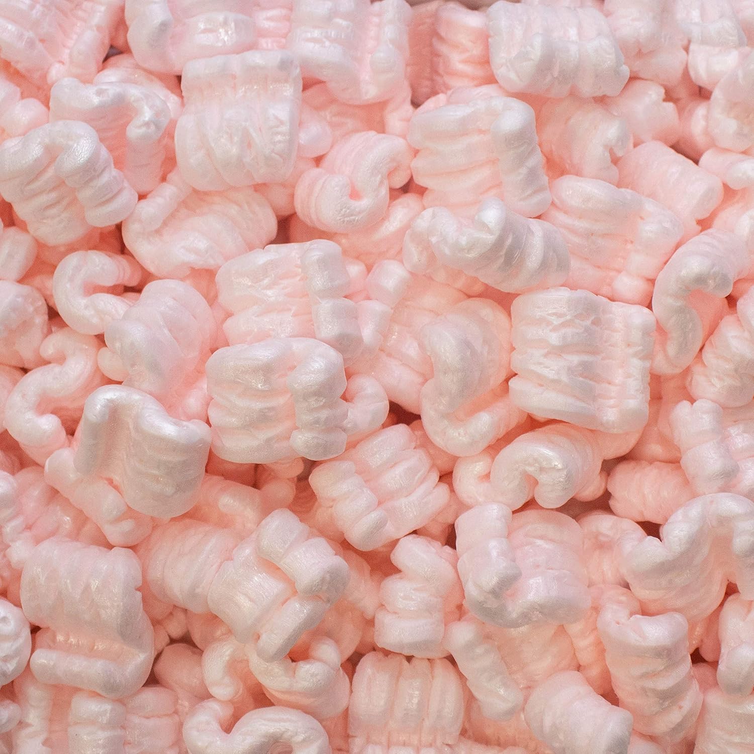 0.5 cu. ft. - Pink Packing Peanuts - Anti-static S-shaped cushion for shipping, void fill and storage - Protect your items