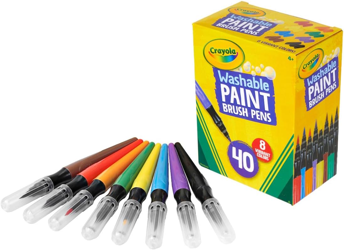 40pcs Crayola Erika Dripless Paintbrushes