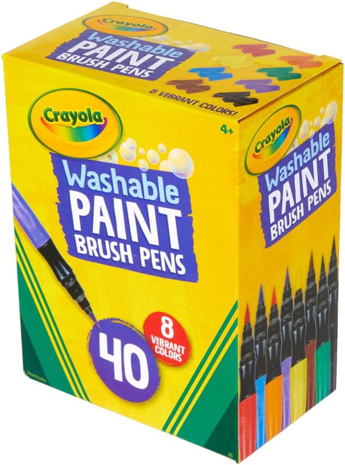 40pcs Crayola Erika Dripless Paintbrushes