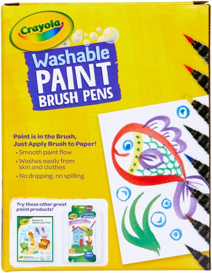 40pcs Crayola Erika Dripless Paintbrushes
