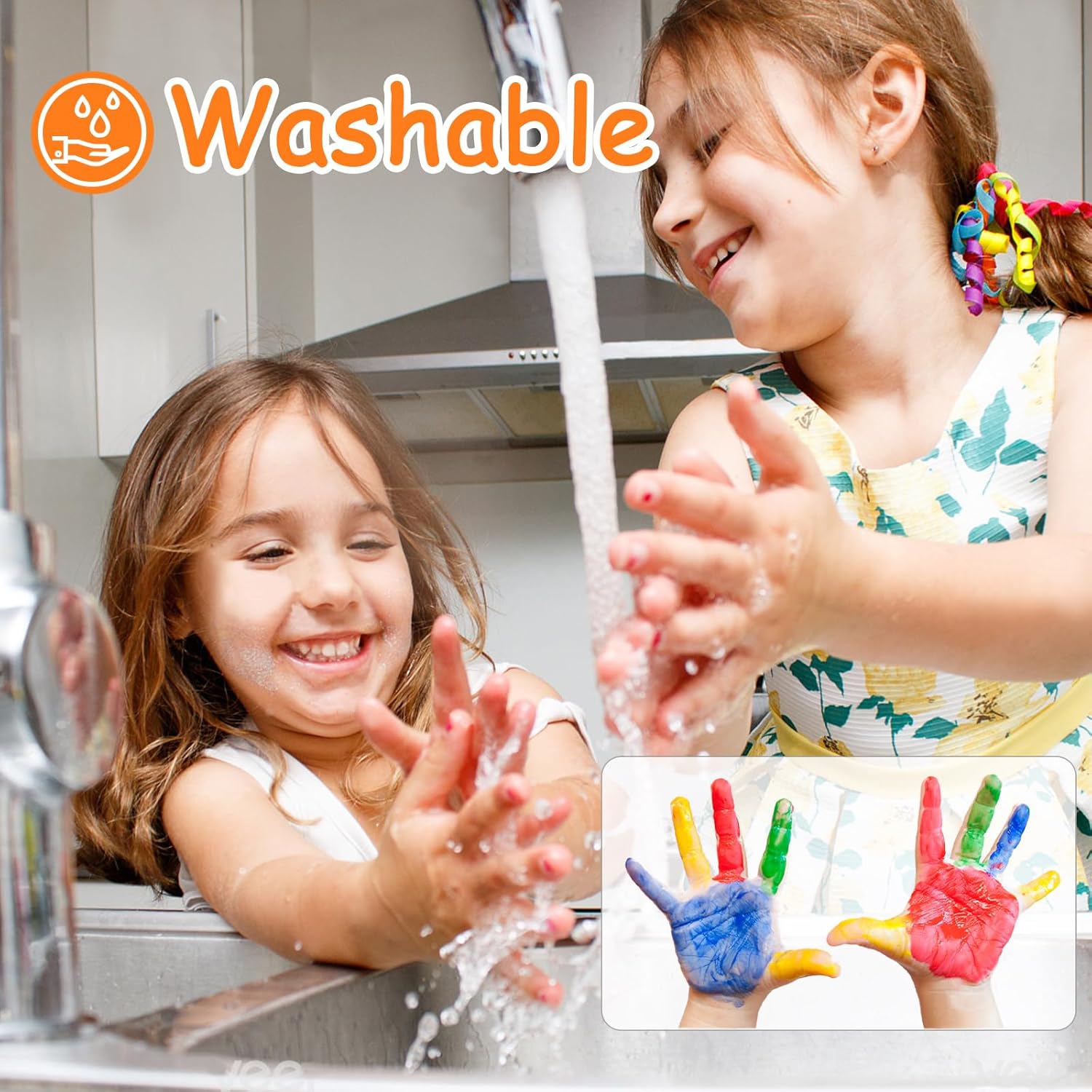 12 Colors Children's Washable Finger Paint
