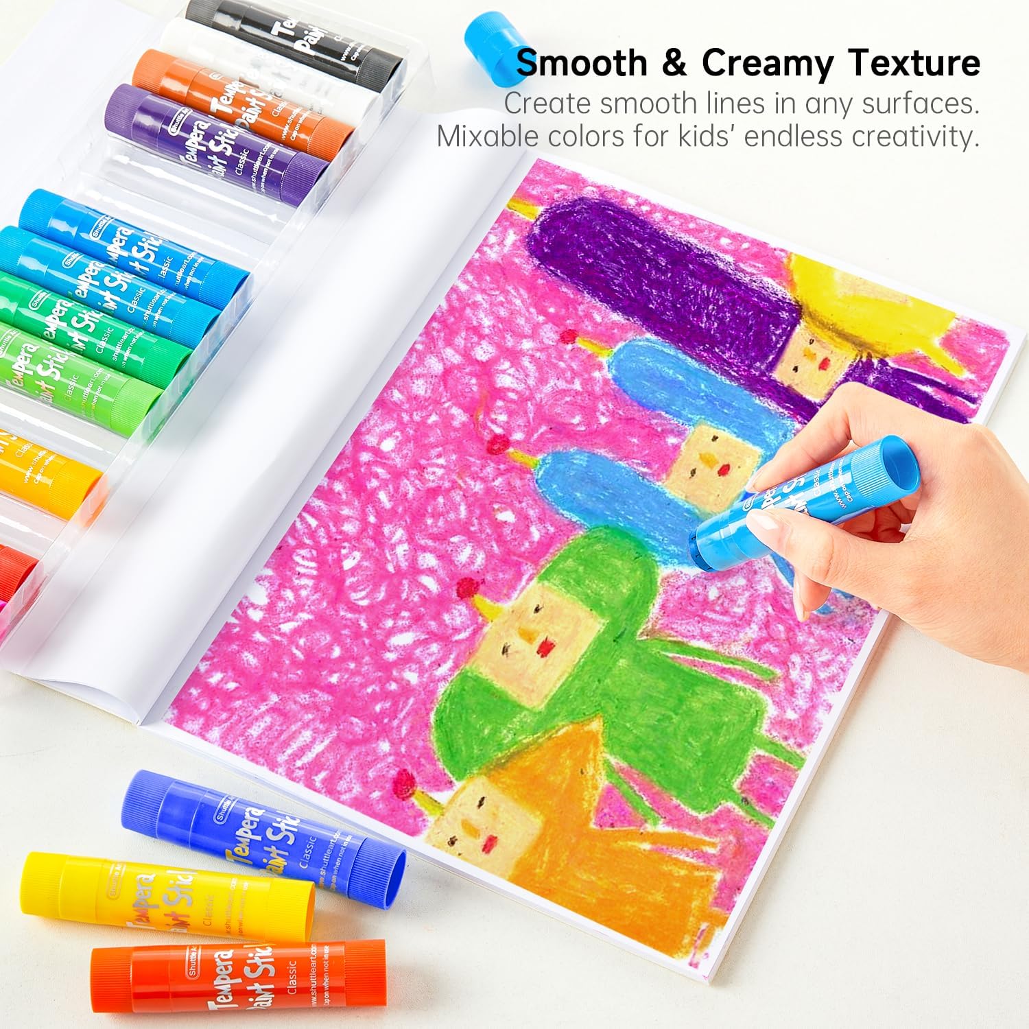 15 Colors Tempera Paint Stick