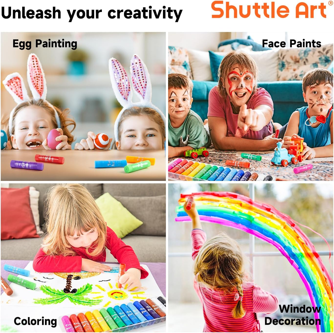 15 Colors Tempera Paint Stick