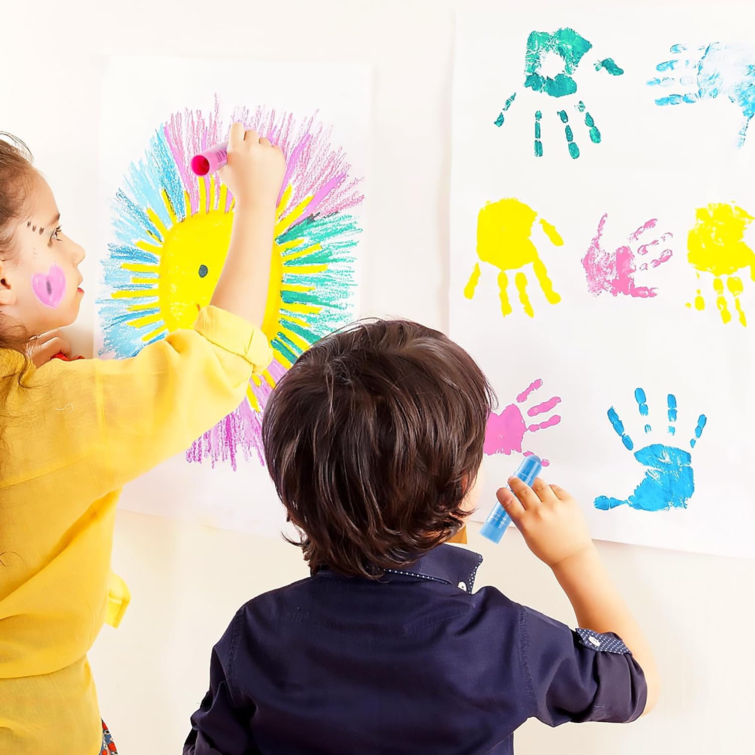15 Colors Tempera Paint Stick