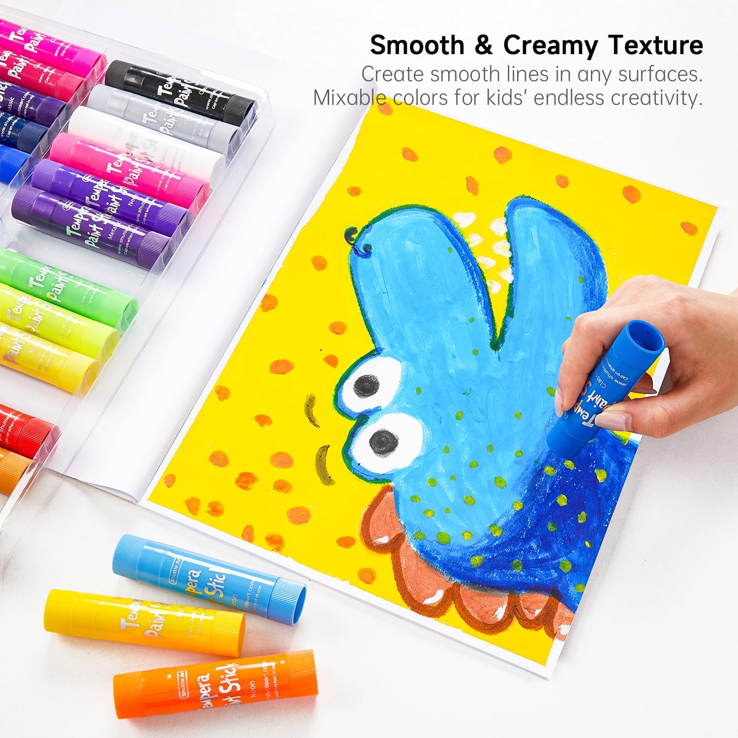 32 Colors Shuttle Art Tempera Paint Stick