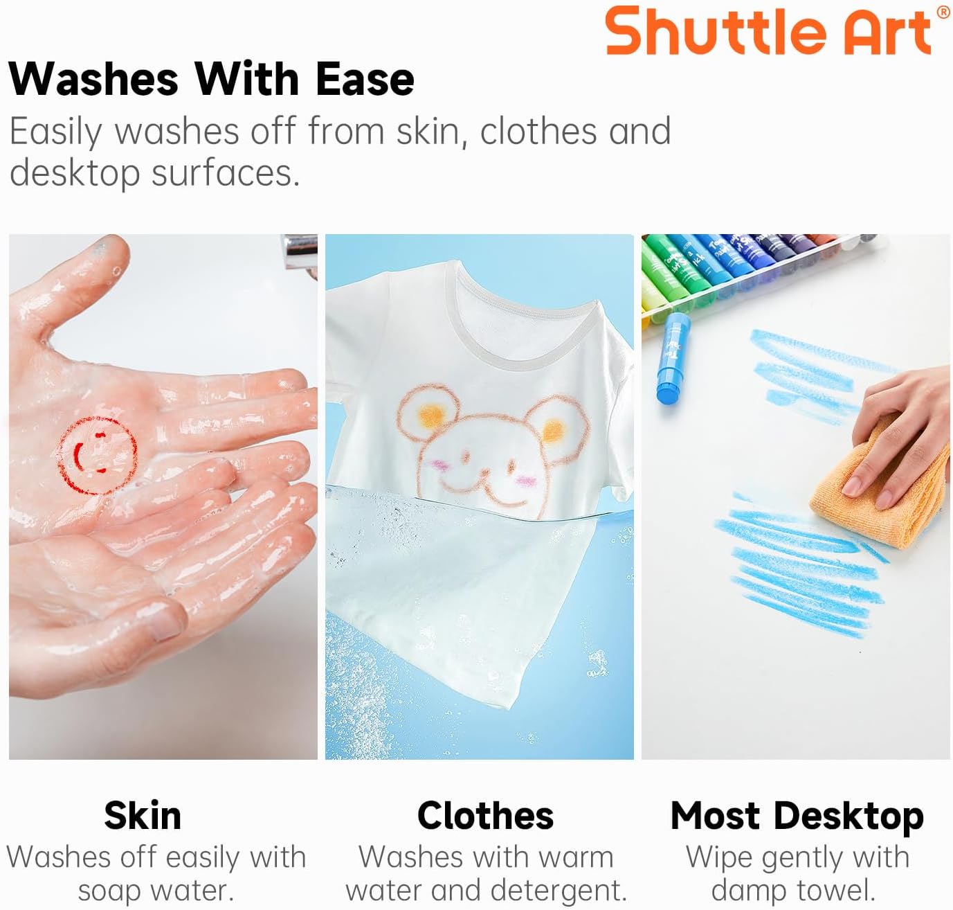 32 Colors Shuttle Art Tempera Paint Stick