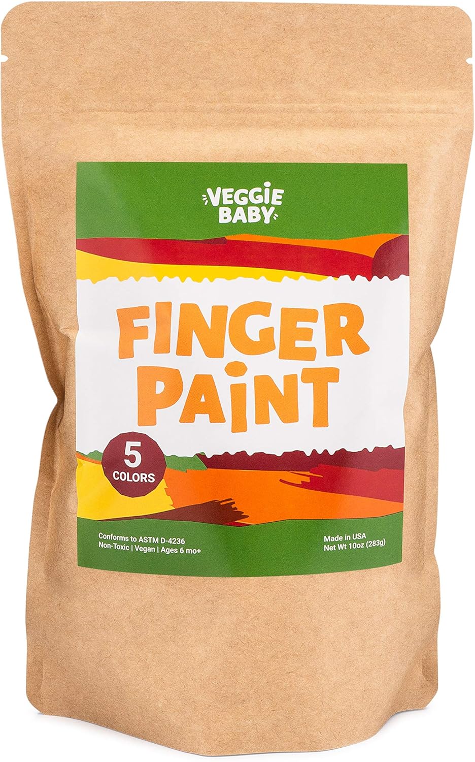 5 Colors Veggie Baby Finger Paint