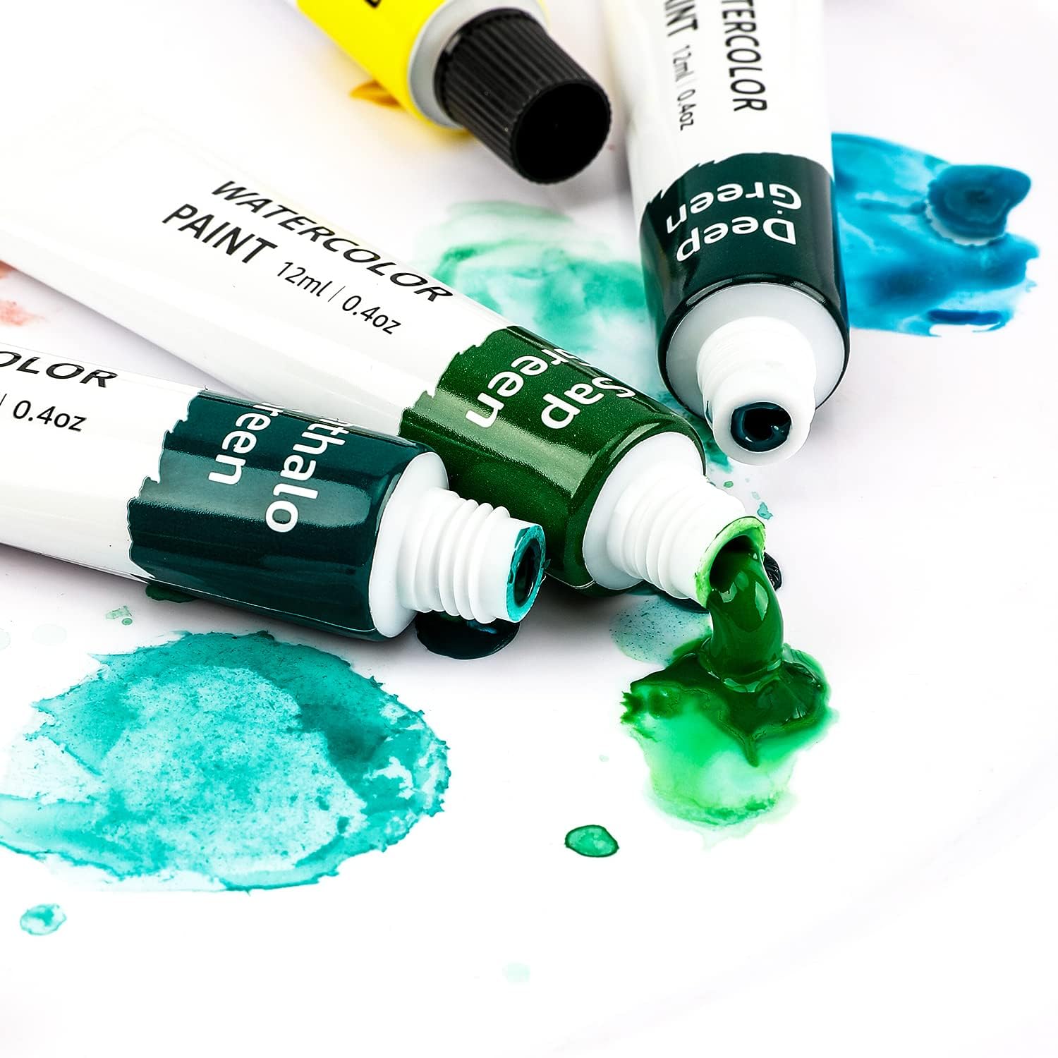 24 Colors Watercolor Paint Set Tubes