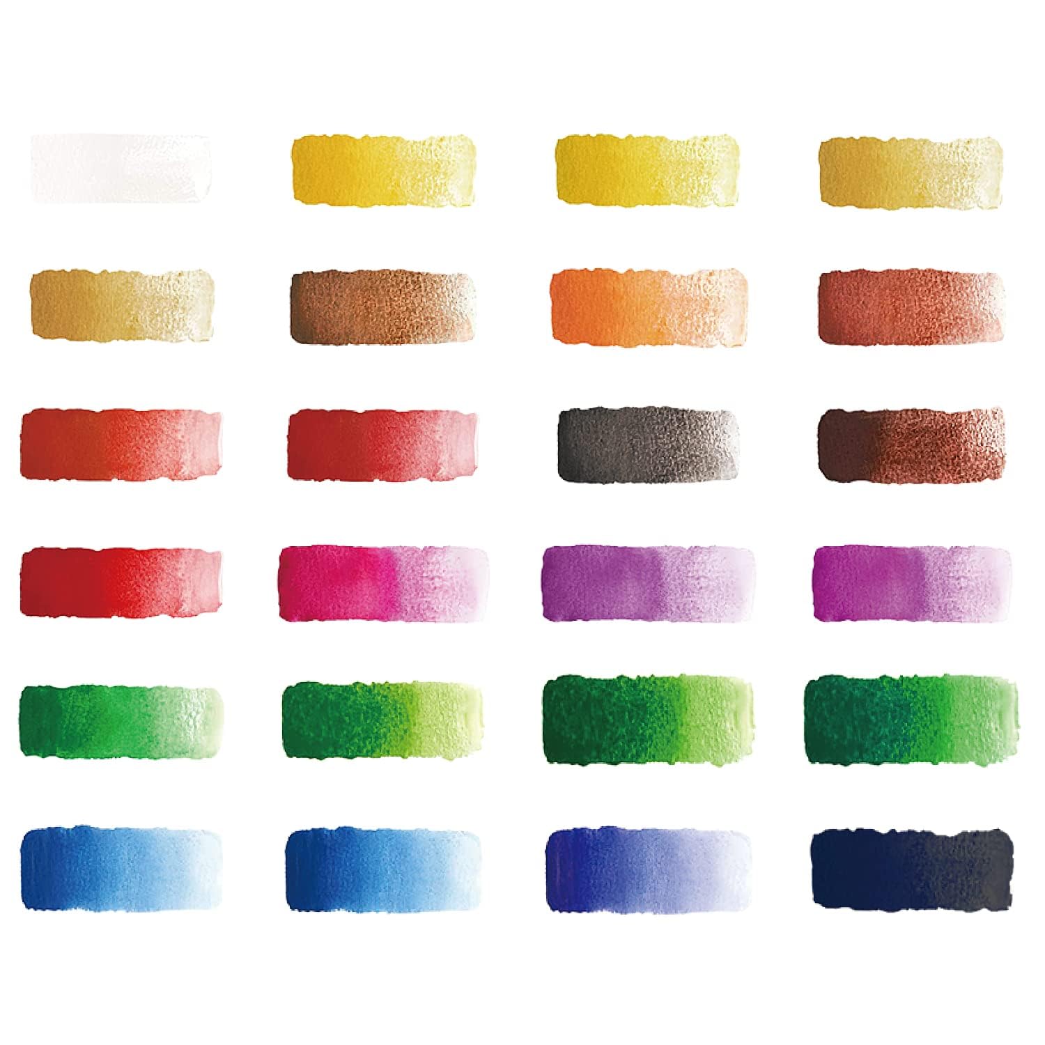 24 Colors Watercolor Paint Set Tubes