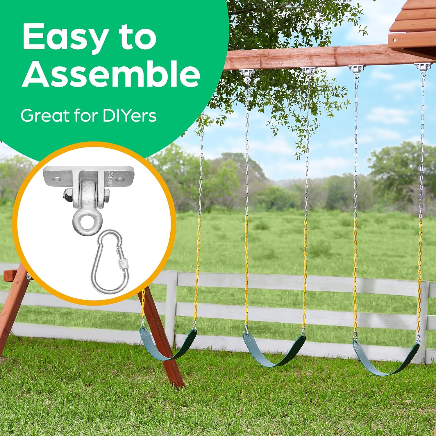 Swing Set Hanger - 2 Heavy Duty Brackets