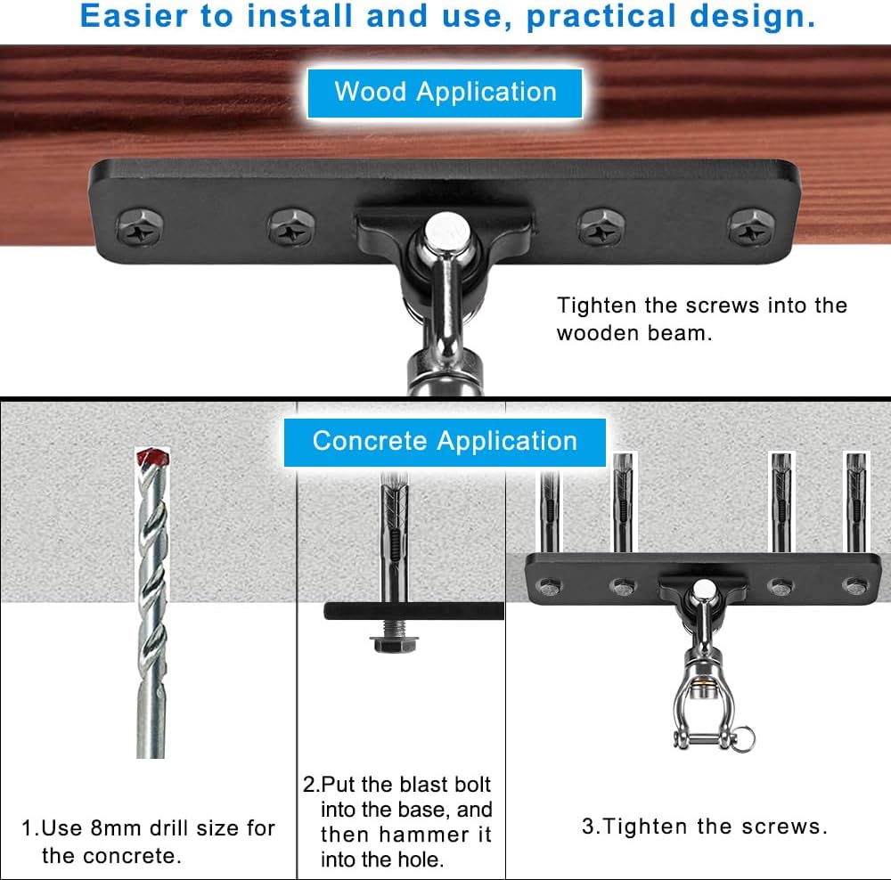 2 Pack Heavy Duty Swing Hook