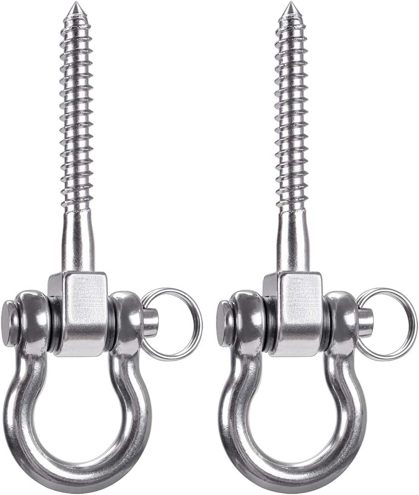 2 Pack 3 Stainless Steel Heavy Duty Swing Hooks
